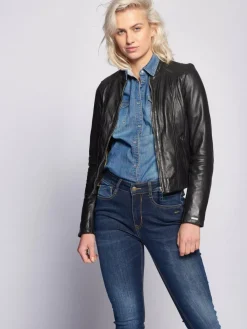 Damen Maze Jacken & Westen>Damen Lederjacke