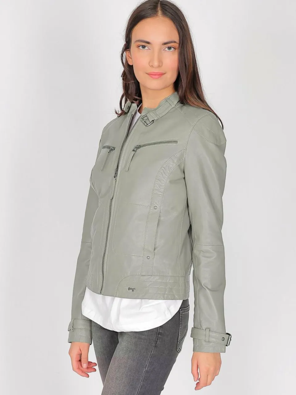 Damen Maze Jacken & Westen>Damen Lederjacke