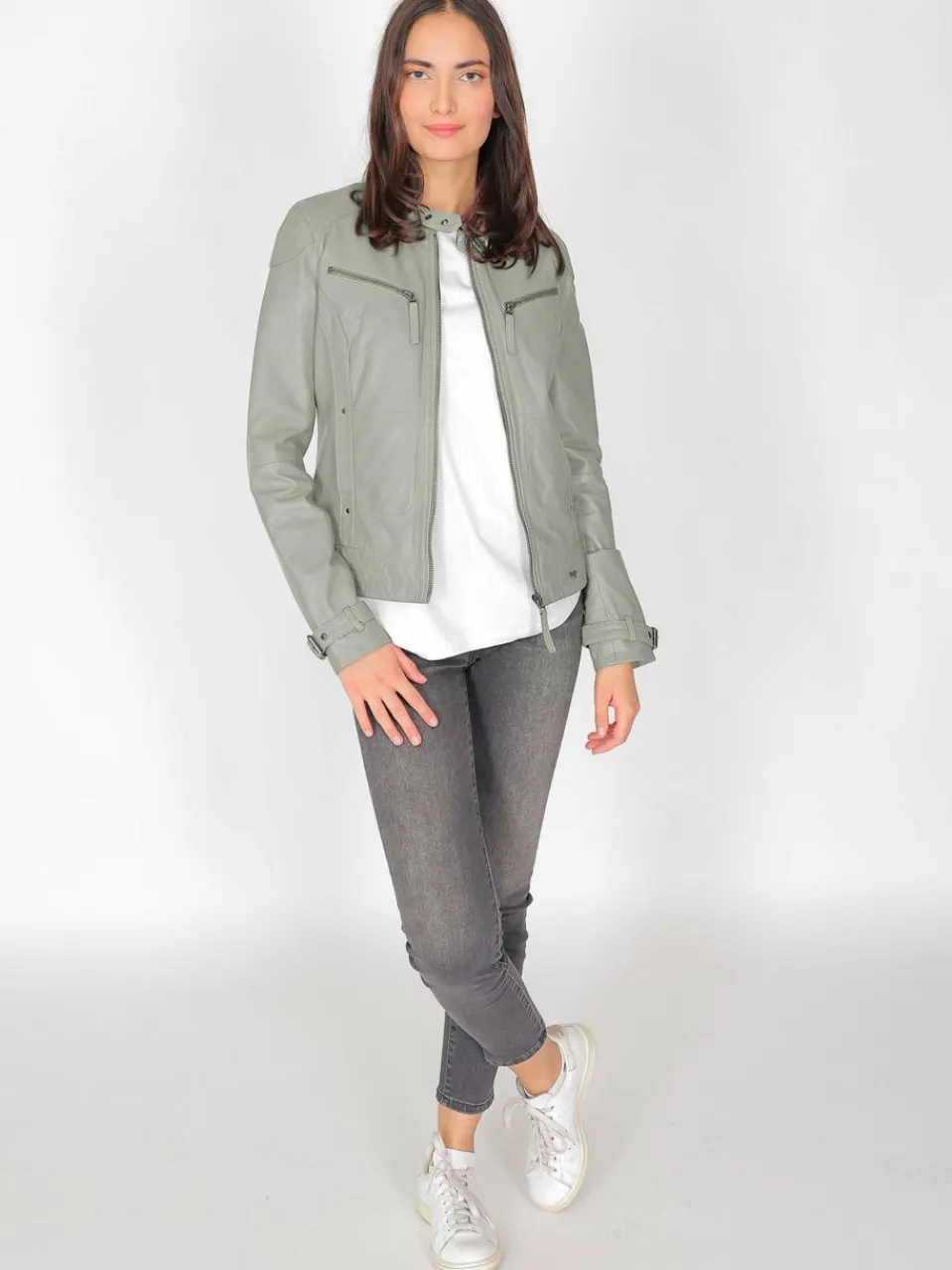 Damen Maze Jacken & Westen>Damen Lederjacke