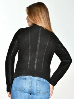 Maze Jacken & Westen<Damen Lederjacke schwarz uni