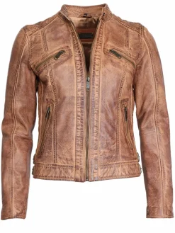 Damen JCC Jacken & Westen>Damen Lederjacke