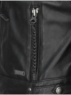 Mustang Jacken & Westen<Damen Lederjacke schwarz uni