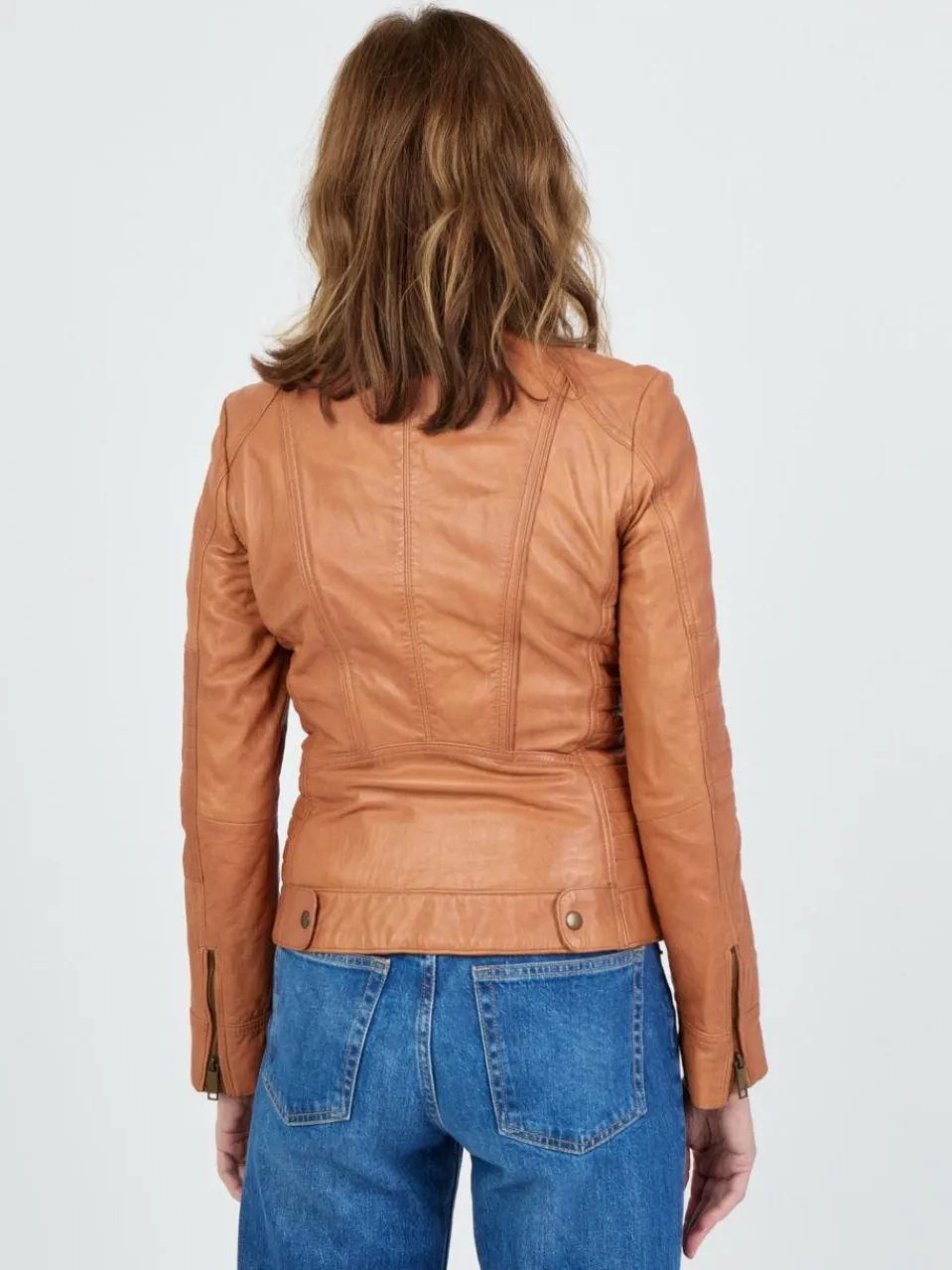 JCC Jacken & Westen<Damen Lederjacke kastanie uni