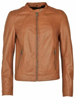 Maze Jacken & Westen<Damen Lederjacke cognac uni