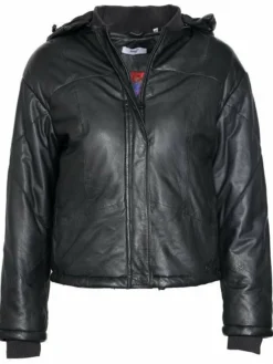 Maze Jacken & Westen<Damen Lederjacke schwarz uni