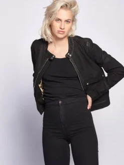Damen Maze Jacken & Westen>Damen Lederjacke
