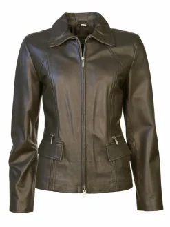 Damen JCC Jacken & Westen>Damen Lederjacke