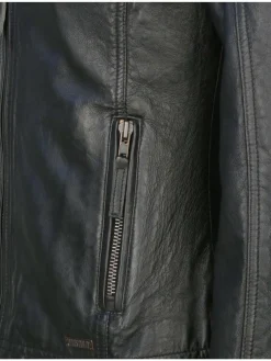 Mustang Jacken & Westen<Damen Lederjacke schwarz uni