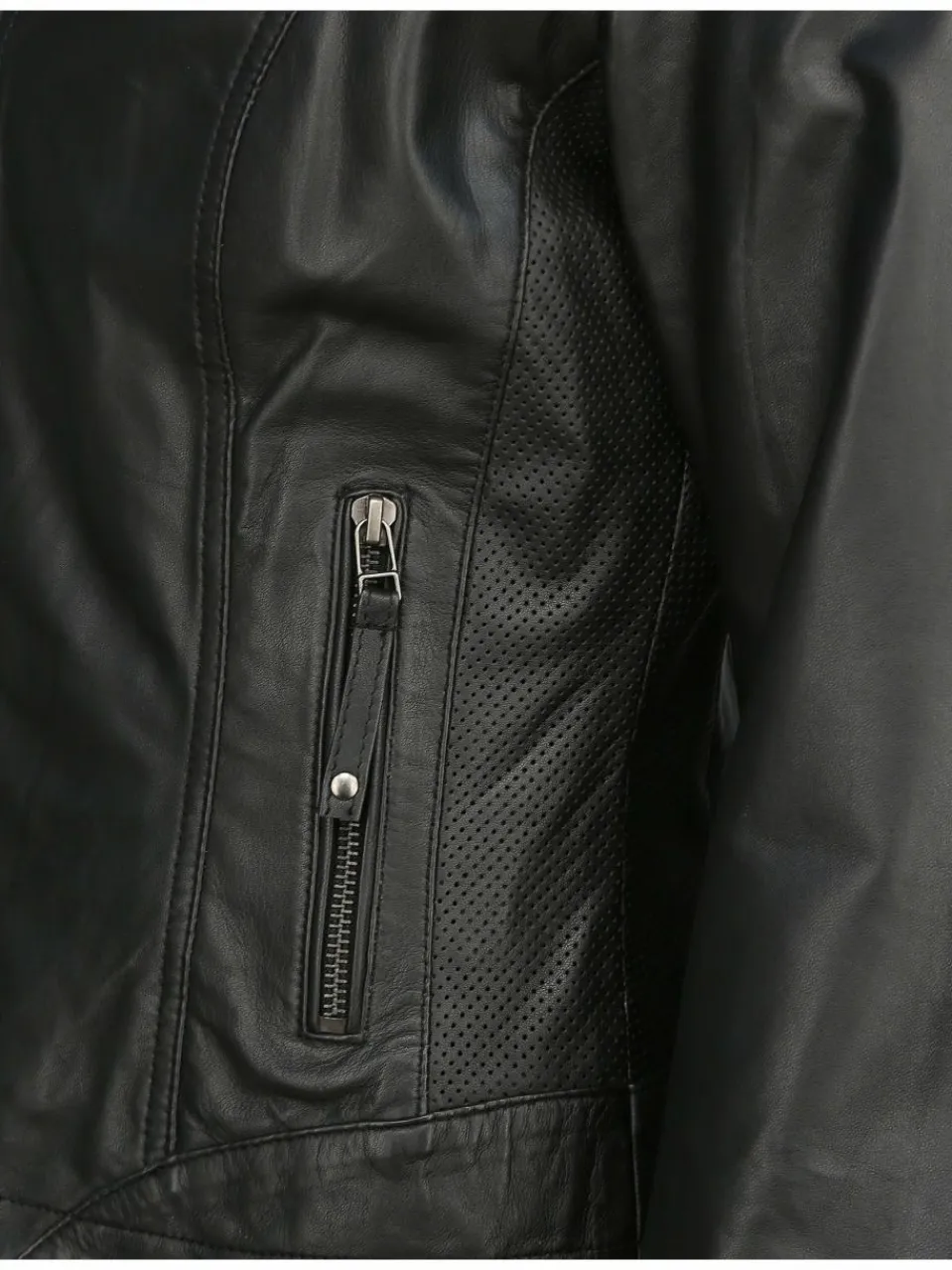 JCC Jacken & Westen<Damen Lederjacke schwarz uni