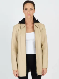 Damen JCC Jacken & Westen>Damen Lederjacke