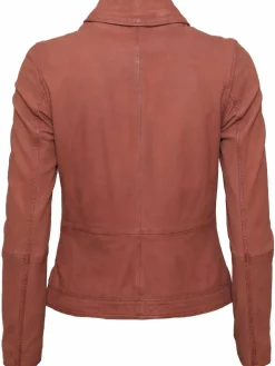 Maze Jacken & Westen<Damen Lederjacke rosa uni