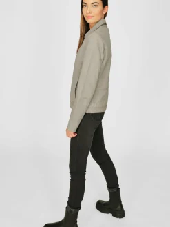 Maze Jacken & Westen<Damen Lederjacke grau uni