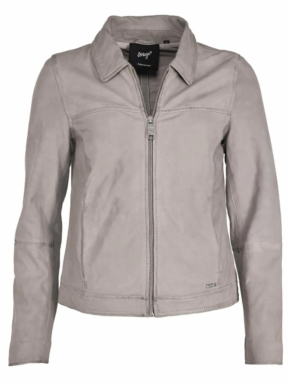 Maze Jacken & Westen<Damen Lederjacke grau uni