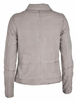 Maze Jacken & Westen<Damen Lederjacke grau uni