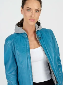 Damen JCC Jacken & Westen>Damen Lederjacke