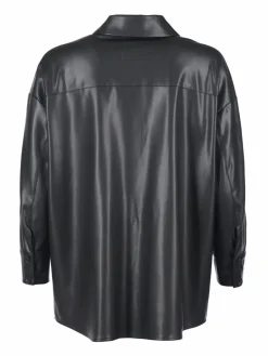 Mustang Jacken & Westen<Damen Lederjacke schwarz uni