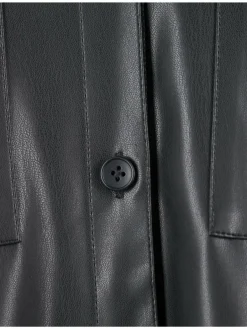 Mustang Jacken & Westen<Damen Lederjacke schwarz uni