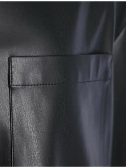 Mustang Jacken & Westen<Damen Lederjacke schwarz uni