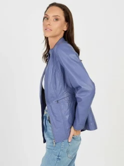 JCC Jacken & Westen<Damen Lederjacke lila uni