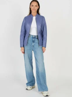 JCC Jacken & Westen<Damen Lederjacke lila uni