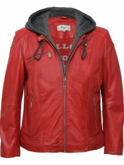 Maze Jacken & Westen<Damen Lederjacke rot uni