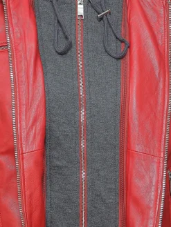 Maze Jacken & Westen<Damen Lederjacke rot uni