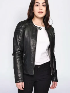 Damen Mustang Jacken & Westen>Damen Lederjacke