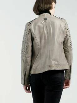 CBL Jacken & Westen<Damen Lederjacke grau uni