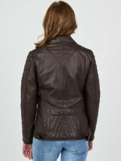 JCC Jacken & Westen<Damen Lederjacke kastanie uni