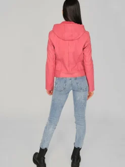 Maze Jacken & Westen<Damen Lederjacke koralle uni