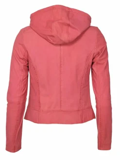 Maze Jacken & Westen<Damen Lederjacke koralle uni
