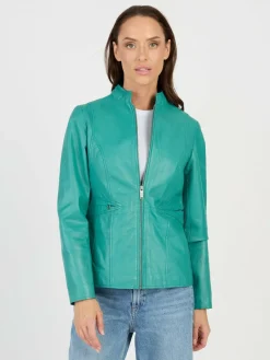 Damen JCC Jacken & Westen>Damen Lederjacke
