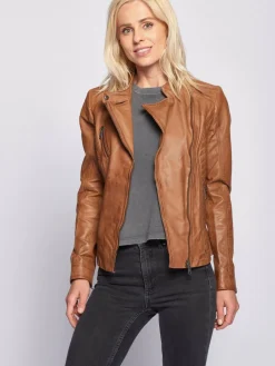 Damen Maze Jacken & Westen>Damen Lederjacke