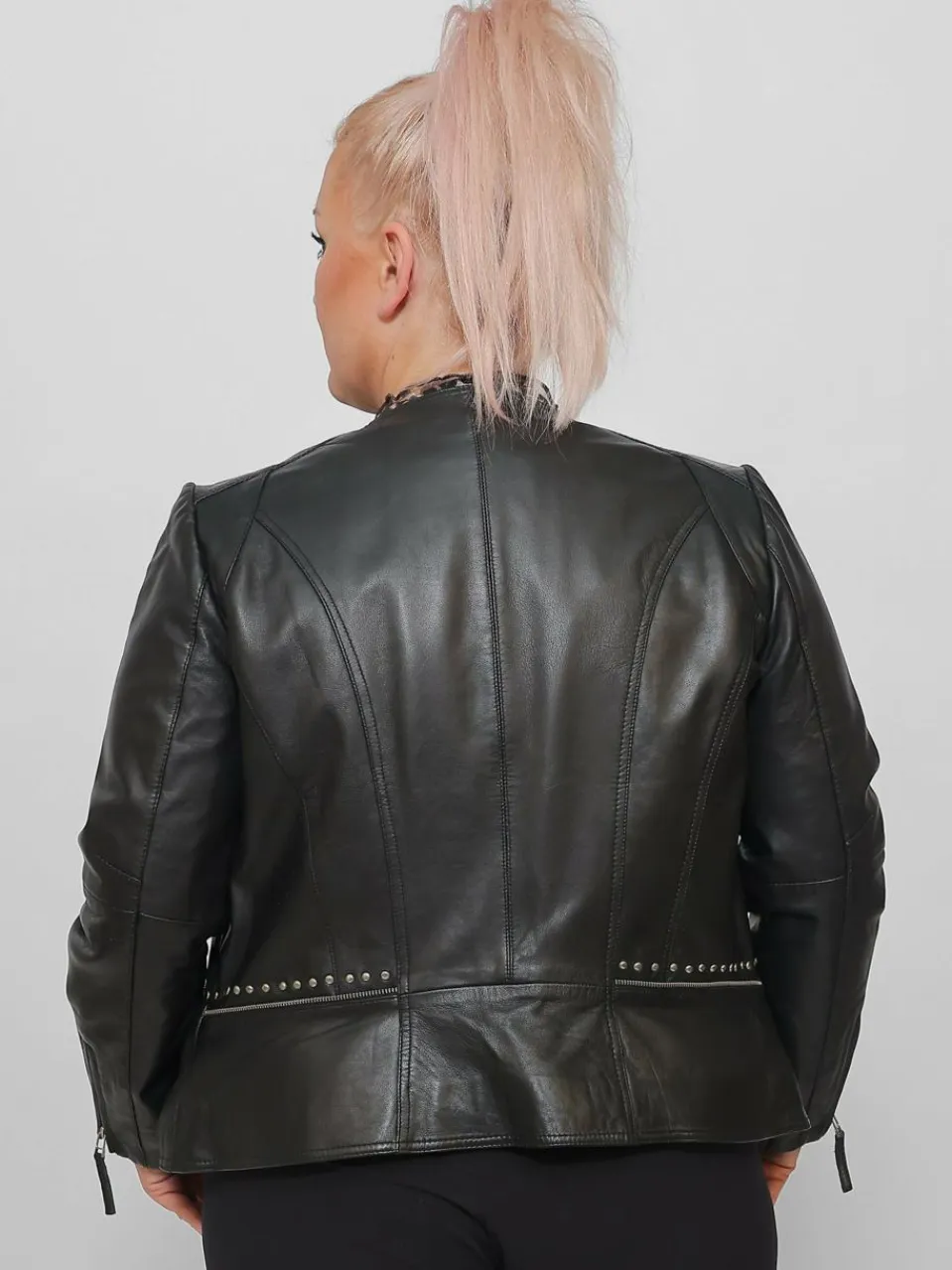 Damen JCC Jacken & Westen>Damen Lederjacke