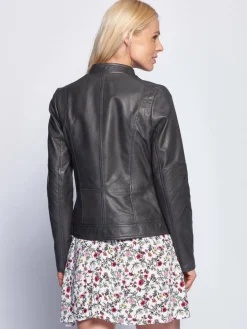 Maze Jacken & Westen<Damen Lederjacke grau uni