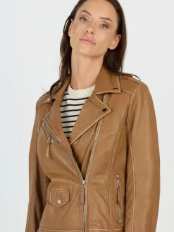 JCC Jacken & Westen<Damen Lederjacke braun uni