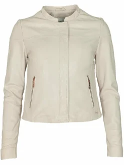Maze Jacken & Westen<Damen Lederjacke grau uni