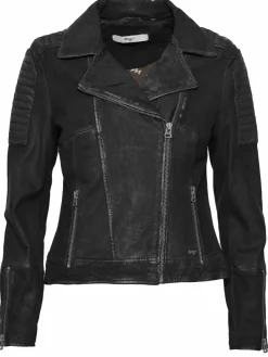Maze Jacken & Westen<Damen Lederjacke schwarz uni