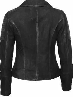 Maze Jacken & Westen<Damen Lederjacke schwarz uni