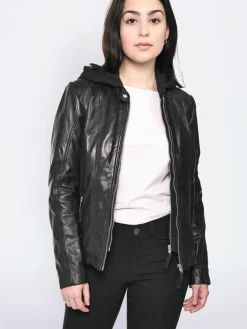 Damen Mustang Jacken & Westen>Damen Lederjacke