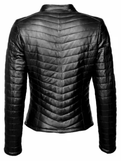 Mustang Jacken & Westen<Damen Lederjacke schwarz uni