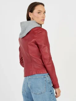 JCC Jacken & Westen<Damen Lederjacke rot uni