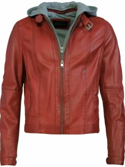 JCC Jacken & Westen<Damen Lederjacke rot uni