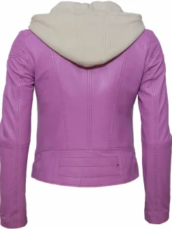 Maze Blazer<Damen Lederjacke lila uni