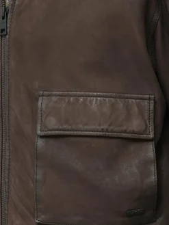 Maze Jacken & Westen<Damen Lederjacke braun uni