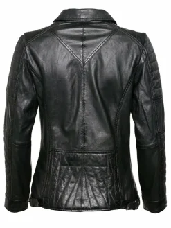 JCC Jacken & Westen<Damen Lederjacke schwarz uni