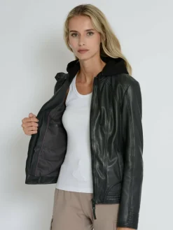 Damen Mustang Blazer>Damen Lederjacke