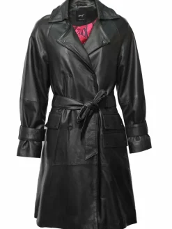 Maze Jacken & Westen<Damen Lederjacke schwarz uni