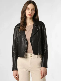 Rino & Pelle Jacken & Westen<Damen Lederjacke - Elora schwarz uni