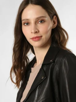 Rino & Pelle Jacken & Westen<Damen Lederjacke - Elora schwarz uni